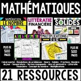 MATHÉMATIQUES - French Numbers Math Activities - Les fract