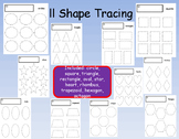 11 Shape Tracing Shapes Precious Preschoolers