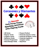 11 Spanish Verb Form/Tenses Speaking Activities with Playi