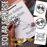 11 Total Solar Eclipse 2024 Coloring Pages & Cliparts - Gr
