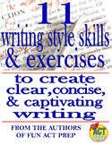 11 Writing Style Skills & Exercises NO PREP BUNDLE