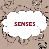 11-page SENSES Cut and Paste Matching Game (Sight Hearing 