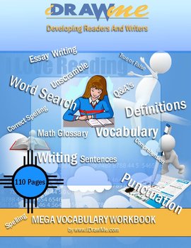 Preview of 110 Page Mega Package Spelling & Vocabulary Lessons-Right & Left Brain Exercises
