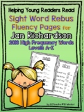 111 Sight Word Rebus Fluency Pages for JAN RICHARDSON'S 20