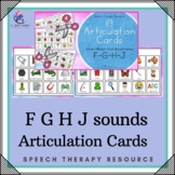 113 ARTICULATION CARDS (F G H J sounds with Visual Cues) S