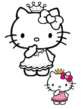 halloween pictures for kids to color hello kitty