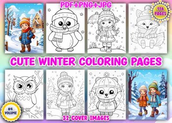 Winter Coloring Book, Winter Coloring Pages