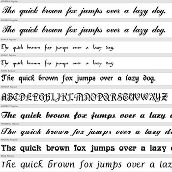 Preview of 115+ SCRIPT FONTS – Commercial License for Teachers Pay Teachers Products!