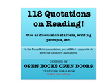 118 Quotations on the Impact of Reading--PowerPoint