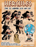 The 12 labors of Hercules /Heracles clip art set