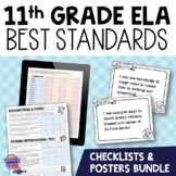 11th Grade ELA BEST Standards I Can Posters & Checklists B