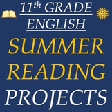 11th Grade English ELA Summer Reading Project Options – No