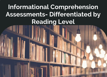 Preview of Automatic Scoring 11th Grade Comprehension Assessment Bundle