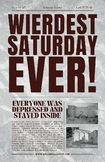 11x17 Easter Newspaper Headline - Weirdest Saturday Ever