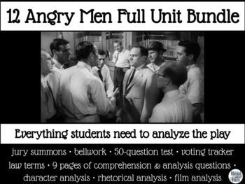 Preview of 12 Angry Men Full Unit Bundle