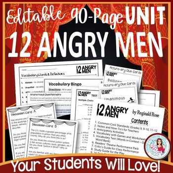 Preview of Twelve Angry Men | 12 Angry Men Drama Unit