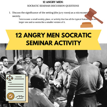 Preview of 12 Angry Men Socratic Seminar
