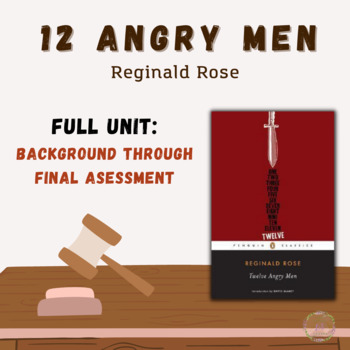 Preview of 12 Angry Men Unit Drama, Characterization, Lessons, Assessment