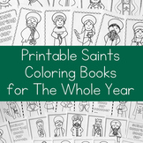 12 Catholic Saints Coloring Books for the Whole Year (Bundle)