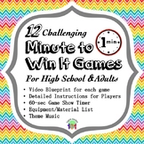 12 Challenging Minute to Win It Games for High School
