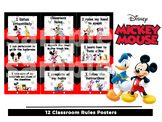 12 Classroom Rules - Disney Mickey Mouse