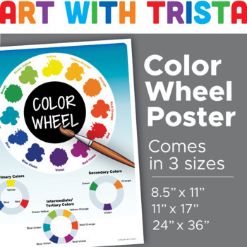 Artist's Color Wheel Poster by Johnnys Teachers Palette