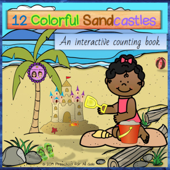 Preview of 12 Colorful Sandcastles -- An Interactive Counting Book