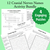 12 Cranial Nerves Names and Functions Activity Bundle