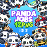 12 Cute panda transparent PNG clipart 300dpi , Panda clipa