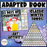 12 DAYS OF CHRISTMAS Adapted Book -  Christmas Carol Velcr
