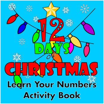 Preview of Christmas Math Counting Coloring Book | 12 Days of Christmas