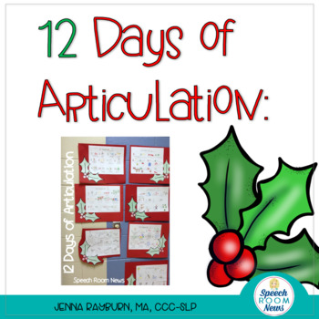 Preview of 12 Days of Articulation: {FREEBIE Christmas Craftivity}