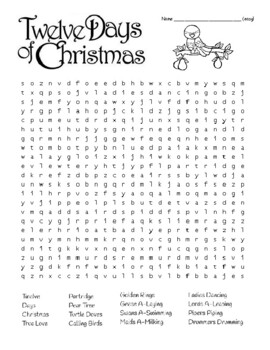 12 days of christmas coloring pages printables