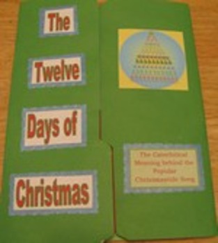 Preview of 12 Days of Christmas Catholic Lapbook