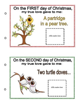 12 Days of Christmas Counting Book by Way of Wisdom Resources | TpT