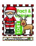 12 Days of Christmas: Fact and Opinion Sort