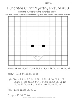 free penguin hundreds chart mystery picture by mrs