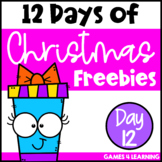 Twelve Days of Christmas Activities - Freebie 12 - Antonyms Game