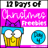 12 Days of Christmas Activities - Freebie 4 - Game for Str