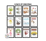 12 Days of Christmas Handprint Craft Printable Templates