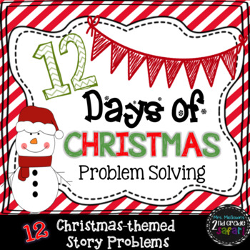 Preview of 12 Days of Christmas Problem Solving