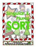 12 Days of Christmas: Singular Plural Noun Sort