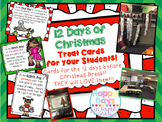 12 Days of Christmas Tags for Students