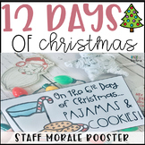 12 Days of Christmas for Staff - Editable Staff Morale Booster