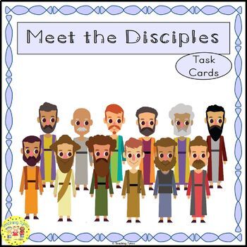 12 Disciples of Jesus Task Cards FREEBIE by Teaching Tykes | TpT