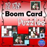 12 Elf Puzzles using Boom Cards