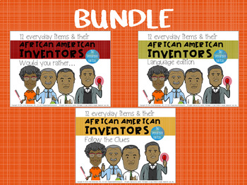 Preview of 12 Everyday Inventions and their African American Inventors BUNDLE