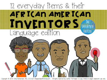 Preview of 12 Everyday Inventions and their African American Inventors - Language Edition