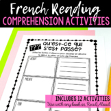12 FRENCH Reading Responses / 12 activités de compréhension