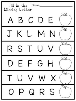 12 fall apple alphabet worksheets preschool kindergarten alphabet phonics